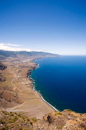 El Golfo, bay at the western coast of El Hierro, Canary Islandsの写真素材