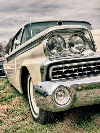 vintage american limousine from the late 1950s