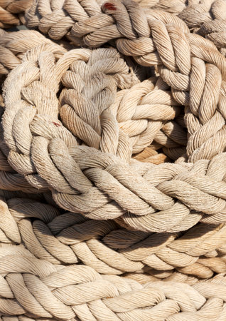 coil of rope closeup