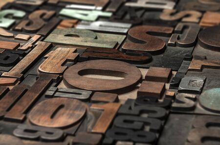 random printing blocks backgroundの写真素材