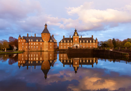 Castle Anholt at Isselburg, North Rhine-Westphaliaのeditorial素材