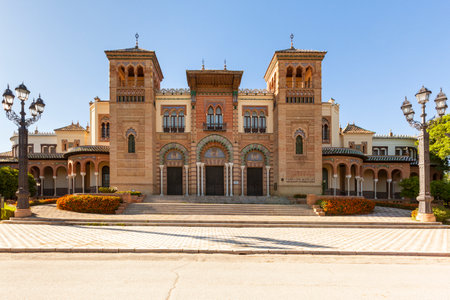 The famous Mudejar pavilion at Sevilleのeditorial素材