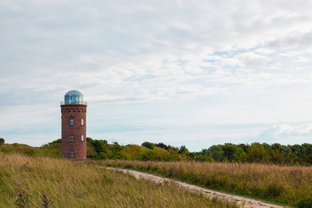 Peilturm, former marine navigation tower at Cape Arkona, Ruegen islandのeditorial素材