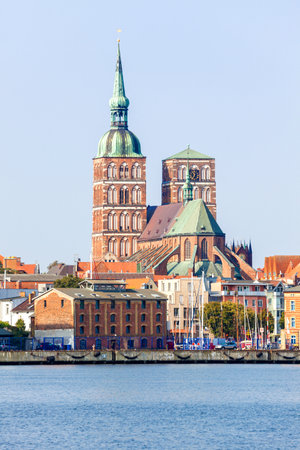 13th century Nikolaikirche or Saint Nicholas church at Stralsundのeditorial素材