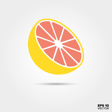 Half Grapefruit vector iconのイラスト素材