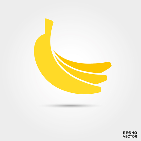 banana fruit bunch vector iconのイラスト素材