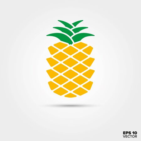 pineapple fruit vector iconのイラスト素材