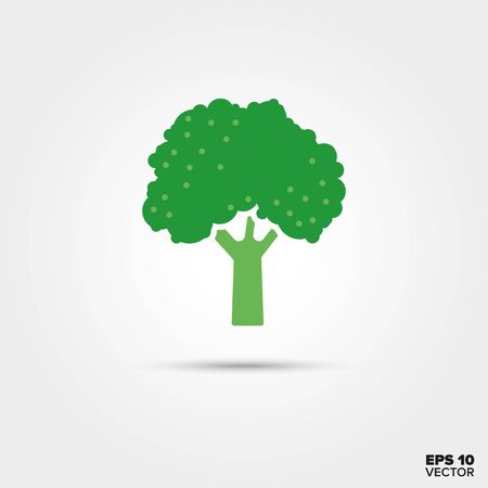 broccoli floret vegetable vector iconのイラスト素材