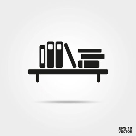 Book shelf icon. Education Symbol. EPS 10 Vector.のイラスト素材