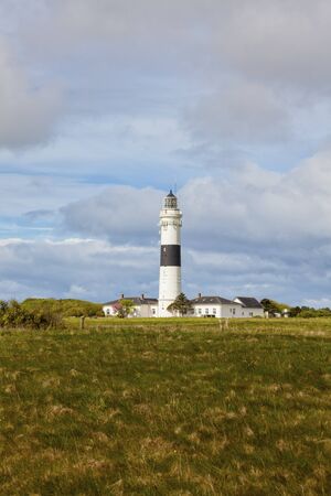 The new lighthouse at Kampen, North Sea island of Sylt, Germanyの写真素材