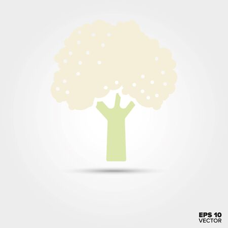 Cauliflower vegetable two color vector iconのイラスト素材