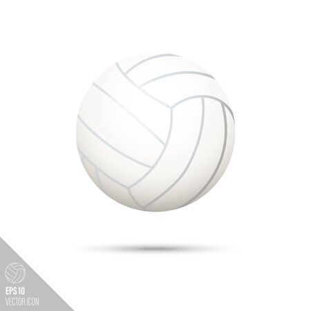 Smooth style volleyball ball icon. Sports equipment vector illustration.のイラスト素材
