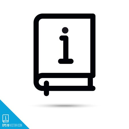 User manual line icon. Information and support vector symbol. User interface pictogram for web and apps.のイラスト素材