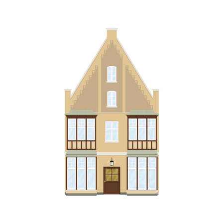Town house from late 19th centuryのイラスト素材