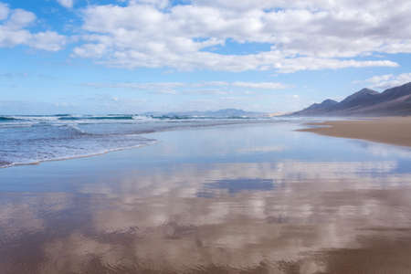 Beach of Cofete, Fuerteventura, Canary Islands, Spainの写真素材