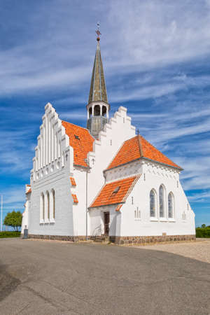 Small church of Bagenkop, Langeland, Denmarkの写真素材