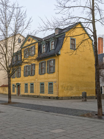 Schillerhaus at Weimar, Friedrich Schiller's last home, UNESCO World Heritage Siteのeditorial素材