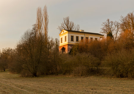 Roman House at Park an der Ilm, Weimar, Germany, built in 1798 for Karl August, Grand Duke of Saxe-Weimar-Eisenachのeditorial素材