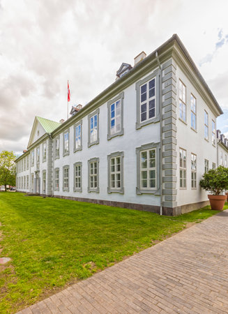 Odense Palace, former monastery building today being used by municipal government of Odense, Denmarkのeditorial素材