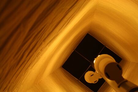inside of a lamp (abstract)の写真素材