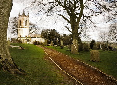 Saint Patrick Church on sacred Irish land at Tara Hillの写真素材