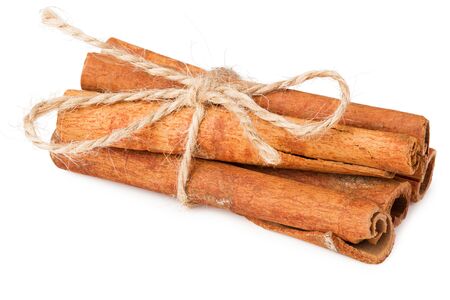 cinnamon isolated on a white background. Foodの写真素材