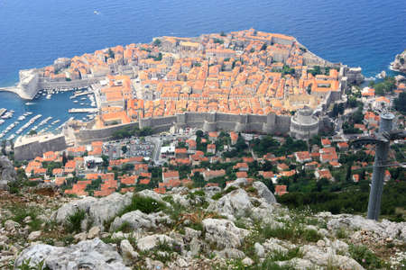 Old town of Dubrovnik, Croatiaの写真素材