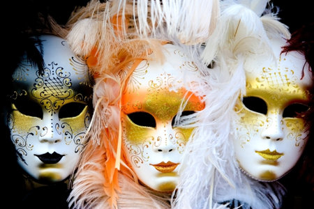 Venetian carnival maskの写真素材
