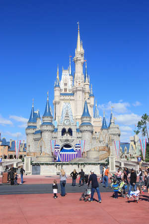 Magic Kingdom castle in Disney World in Orlandoのeditorial素材
