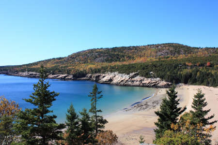 Acadia national Park in Maineの写真素材