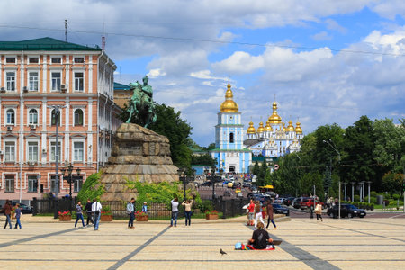 Sophia Square in Kiev, Ukraine
