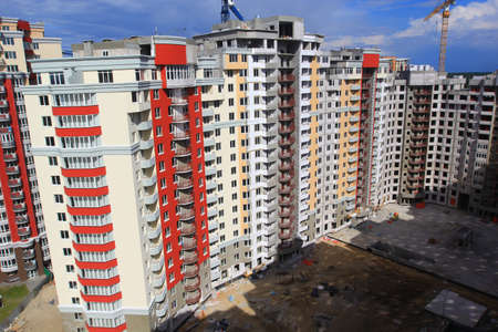 residential building constructionの写真素材