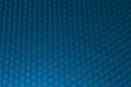 Abstract industrial background made of hexagons, 3d render illustrationの写真素材