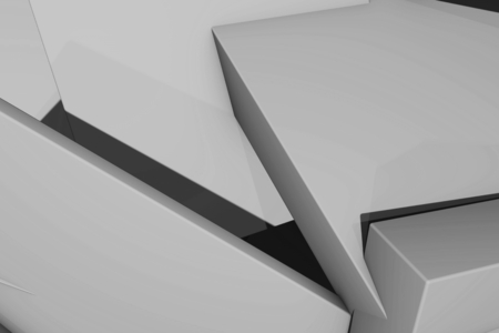 Abstract geometrical background made from random cubesの写真素材