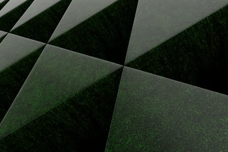 Wall of prisms, abstract background made of prisms. 3D render illustrationの写真素材
