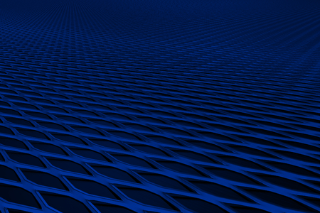 Metal grate, speaker grille, abstract background, 3D render illustrationの写真素材