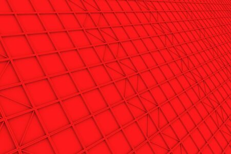 Wall of rectangle tiles, grid of square tiles with diagonal elements, abstract background.3D render illustrationの写真素材