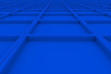 Wall of rectangle tiles, grid of square tiles with diagonal elements, abstract background.3D render...