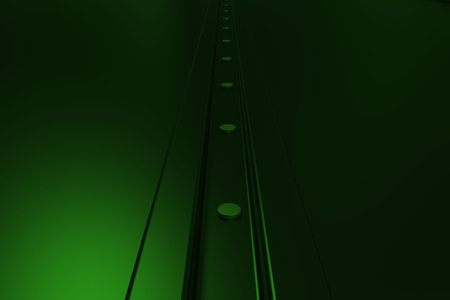 Abstract metal banner. Rectangular metal plate texture with rivets. 3D render illustration
