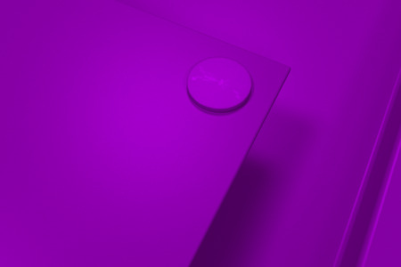 Abstract metal banner. Rectangular colored plate texture with rivets. 3D render illustrationの写真素材