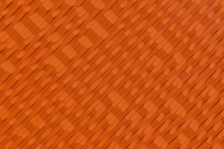 Abstract 3D rendering of matte plastic waves. Bended stripes background. Reflective surface pattern....