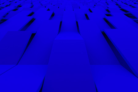 Abstract 3D rendering of matte plastic waves. Bended stripes background. Reflective surface pattern. 3D render illustrationの写真素材