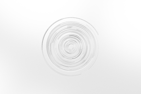 White concentric spiral on white background. Abstract geometric background. 3D rendering illustrationの写真素材