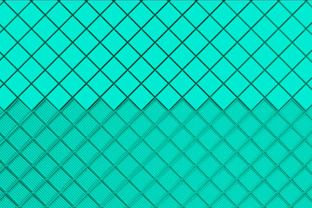 Futuristic industrial background made from blue square shapes. Abstract pattern. 3D rendering illustration.の写真素材