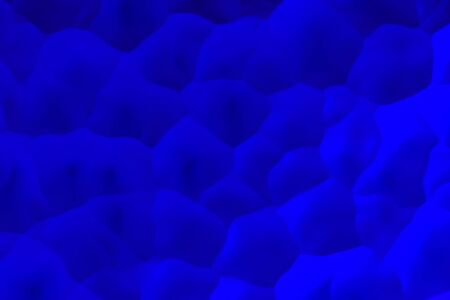 Blue abstract background. Randomly displaced 3d surface. Voronoi pattern. 3D rendering illustrationの写真素材
