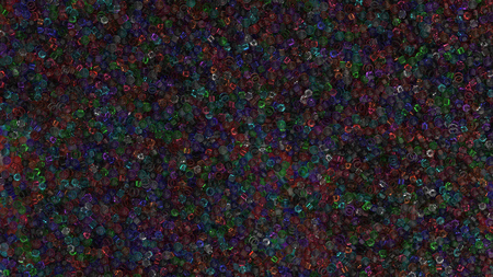 Pile of colorful glass primitives. Abstract geometric background. 3D rendering illustrationの写真素材