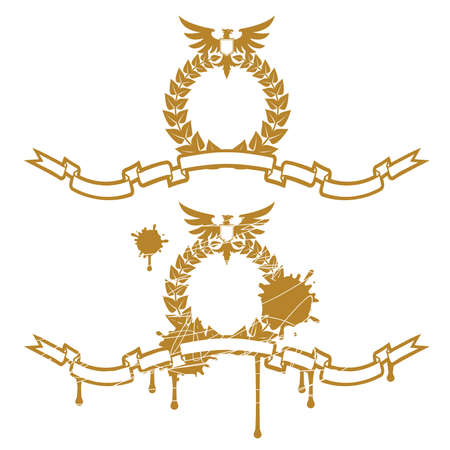 Garland With Eagleのイラスト素材