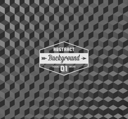 monochrome geometric background with labelのイラスト素材