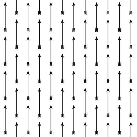 seamless monochrome retro background with arrowのイラスト素材