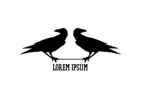 Ravens logo templateのイラスト素材